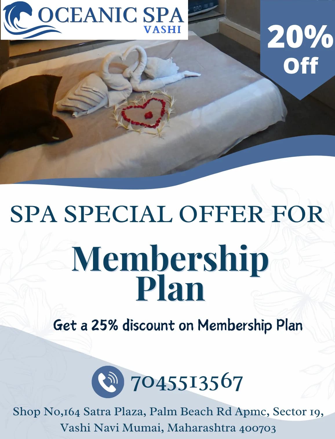 Oceanic Spa Vashi all services massage offer in Vashi Navi Mumbai
